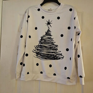Pixie Lady Christmas Sweatshirt Size M